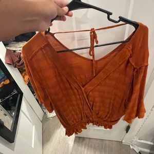 Maurices 1x, v neck cute top